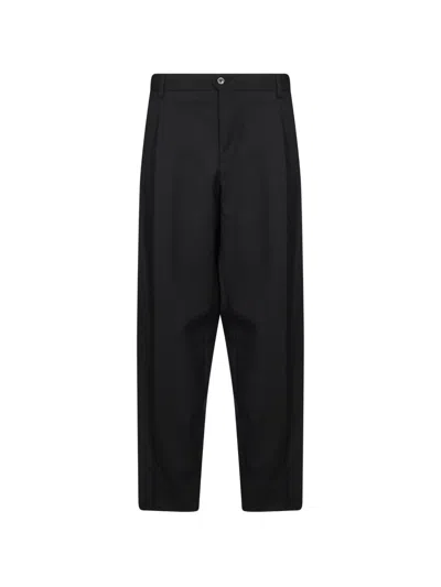 Briglia 1949 Pleated Straight-leg Trousers In 블랙