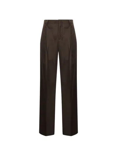 Briglia 1949 Pleated Straight-leg Trousers In Brown
