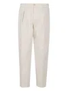 Briglia 1949 Pant Doppia Pinces Bull Denim In White