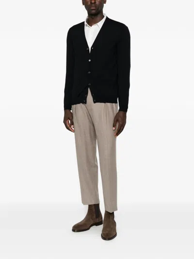 Briglia 1949 Pleated Tapered Trousers In Black