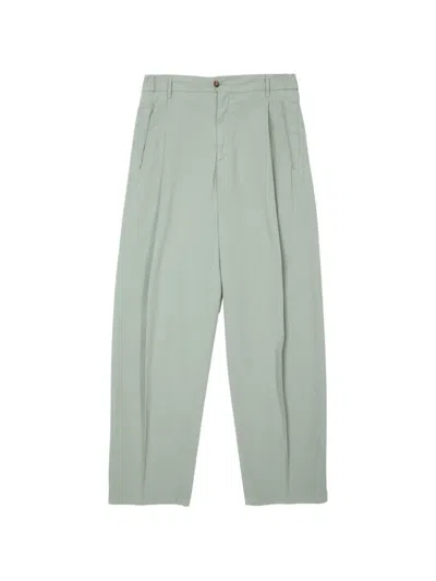 Briglia 1949 Pleated Wide Trousers In Green