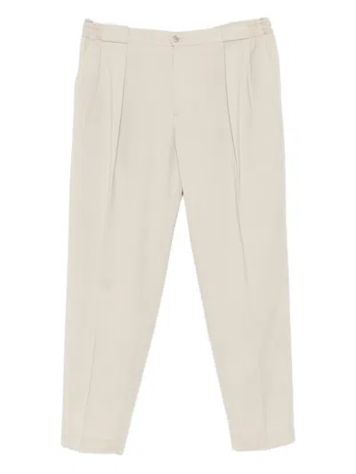 BRIGLIA 1949 PLEATED WOOL-BLEND TROUSERS