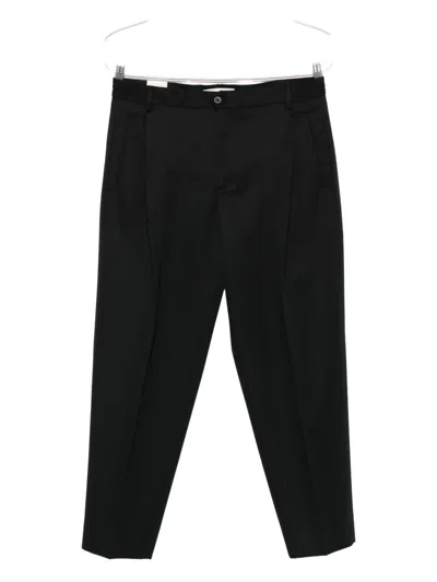 Briglia 1949 Pleated Wool Trousers In Black