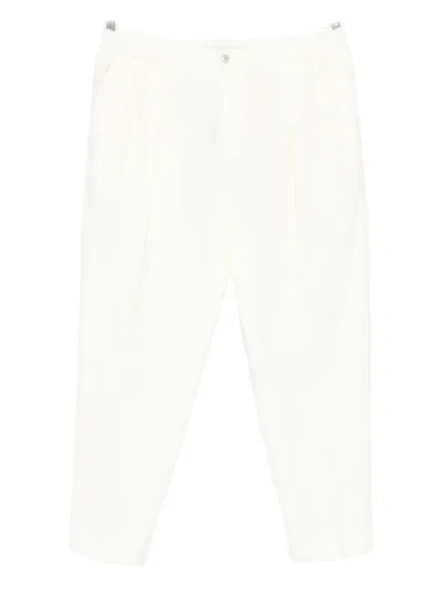 Briglia 1949 Pleated Wool Trousers In Neutral