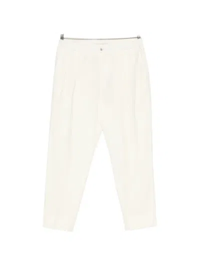 Briglia 1949 Pleated-detail Cropped Trousers In White