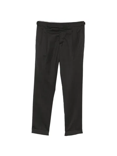 Briglia 1949 Pleated-detail Turn-up Trousers In Black