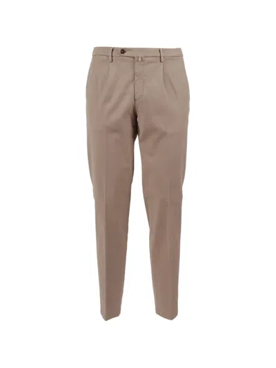 Briglia 1949 Pleated-front Tapered Trousers In Brown