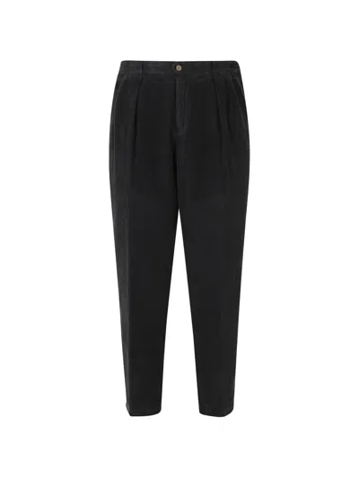 Briglia 1949 Portobello Corduroy Trousers In Black