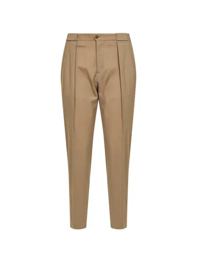 Briglia 1949 Portobello Pleated Trousers In Brown