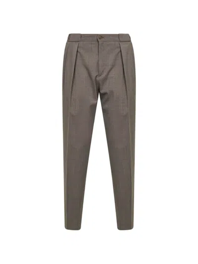 Briglia 1949 Portobello Pleated-front Trousers In Brown
