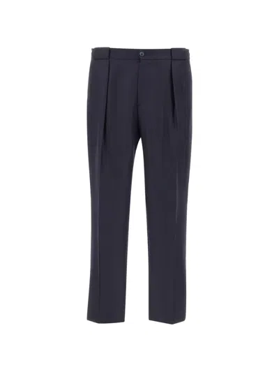 Briglia 1949 Portobellos Pleated Trousers In Blue