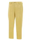 Briglia 1949 Portofinos Corduroy Welt-pocket Trousers In Yellow