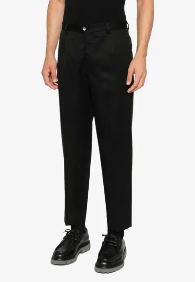 Briglia 1949 Portofinos Wool Tailored Pants In Black
