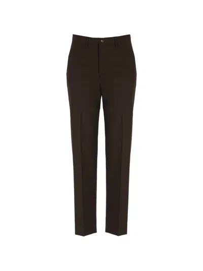 Briglia 1949 Pressed-crease Cropped Trousers In Brown