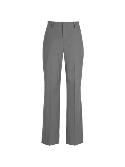 Briglia 1949 Pressed-crease High-waisted Trousers In Gray