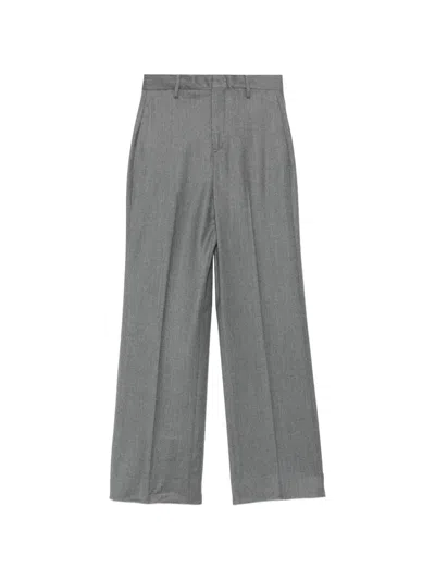 Briglia 1949 Pressed-crease Straight-leg Trousers In Gray