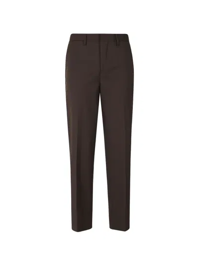 Briglia 1949 Pressed-crease Tailored Trousers In Brown