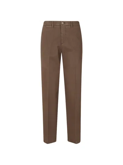 Briglia 1949 Pressed-crease Tailored Trousers In Brown