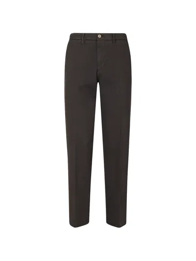 Briglia 1949 Pressed-crease Tailored Trousers In Brown