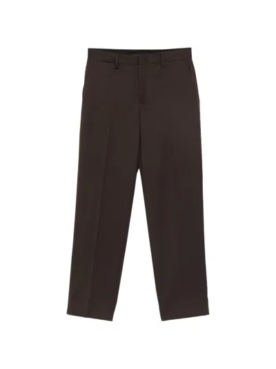 Briglia 1949 Pressed-crease Tailored Trousers In Brown