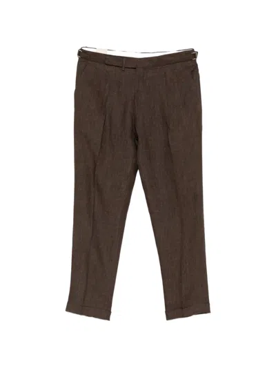 Briglia 1949 Quartieris Side-adjusters Trousers In Brown