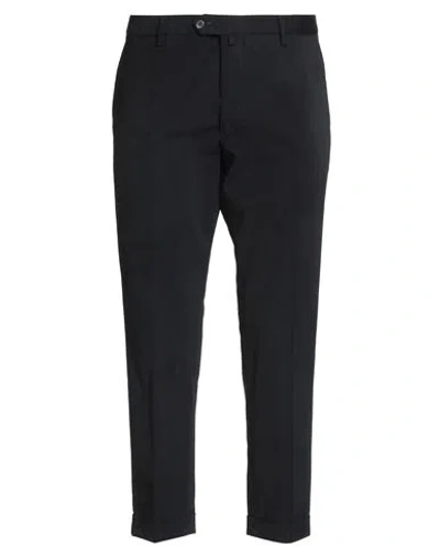 Briglia 1949 Racconta La Sartoria Man Pants Midnight Blue Size 32 Cotton, Elastane In Black