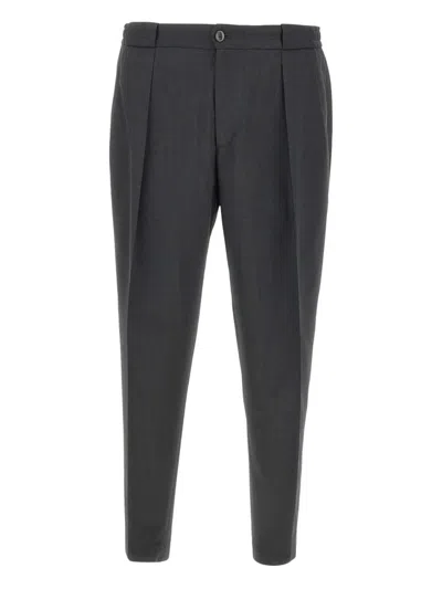 Briglia 1949 Pant 2pinces Lana Zignone In Grigio Scuro