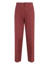 Briglia 1949 Straight-leg Trousers In Burgundy