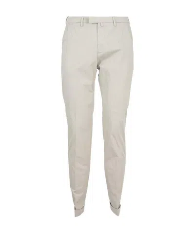 Briglia 1949 Straight Tube Slim Casual Pants In White