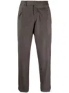 Briglia 1949 Tailored Felted Trousers In Brown