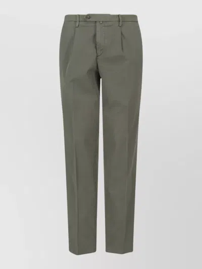Briglia 1949 Tailored Pants Straight Cut Back Pockets Belt Loops In Animal Print