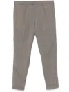 Briglia 1949 Tapered Cropped Trousers In Brown
