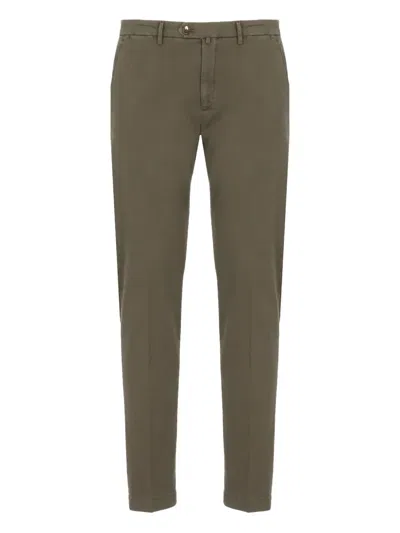 Briglia 1949 Tapered-leg Cropped Trousers In Green