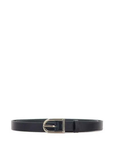 Briglia 1949 Ted Leather Belt In Black