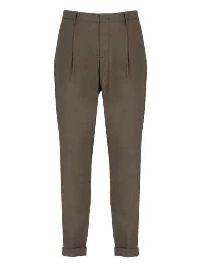 Briglia 1949 Tiberios Pleated Trousers In Gray