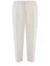 Briglia 1949 Trousers Briglia Portobello In Wool Blend In Bianco