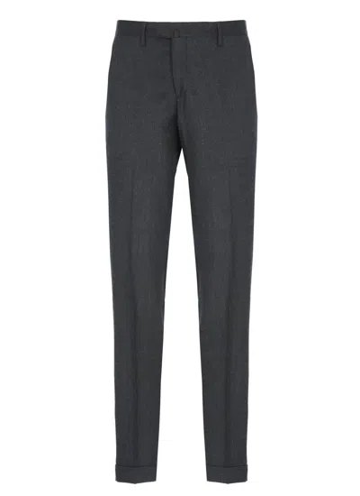 Briglia 1949 Virgin Wool Trousers In Black