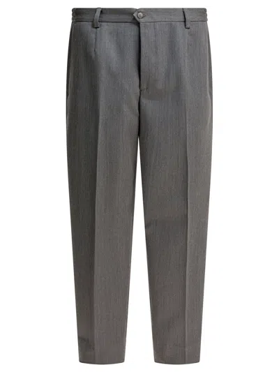 Briglia 1949 Portofinos Wool Tailored Pants In Gray