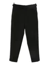 Briglia 1949 Turn-up Hem Trousers In Black