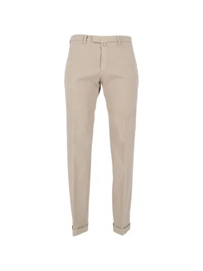 Briglia 1949 Turn-up Cuff Trousers In Neutral