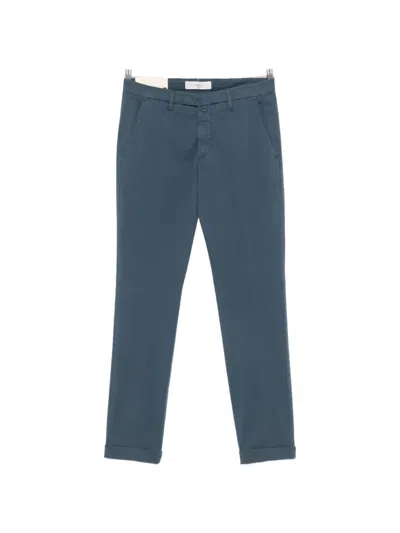 Briglia 1949 Turn-up Trousers In Blue