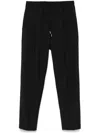 Briglia 1949 Virgin-wool-blend Tapered Trousers In Black