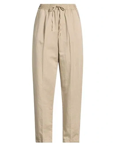Briglia 1949 Woman Pants Beige Size 6 Linen, Cotton In Nude