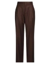 Briglia 1949 Woman Pants Chocolate Brown Size 8 Tencel In Brown