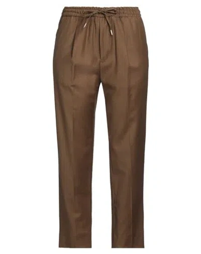 Briglia 1949 Woman Pants Brown Size 4 Virgin Wool, Elastane