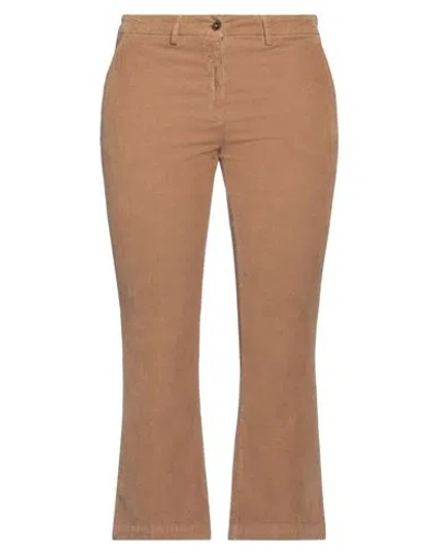 Briglia 1949 Woman Pants Camel Size 10 Cotton, Lyocell, Elastane In Beige