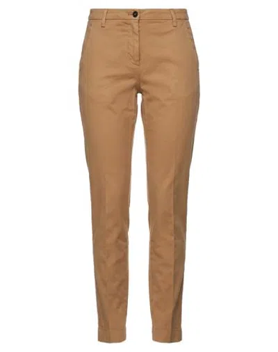 Briglia 1949 Woman Pants Camel Size 2 Cotton, Elastane In Brown