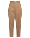 Briglia 1949 Woman Pants Camel Size 4 Linen In Beige