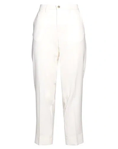 Briglia 1949 Woman Pants Cream Size 4 Virgin Wool In White