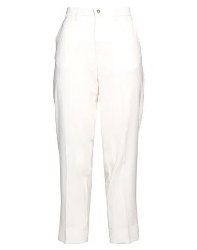 BRIGLIA 1949 BRIGLIA 1949 WOMAN PANTS CREAM SIZE 4 VIRGIN WOOL